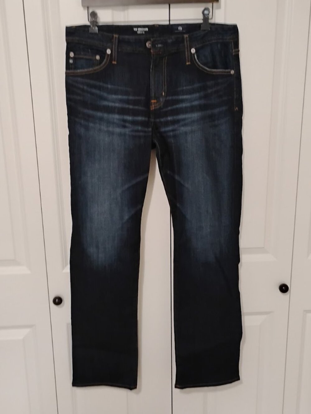 Adriano Goldschmied Men's Dark Blue The Graduate Tailored Leg Jeans Size 33x32